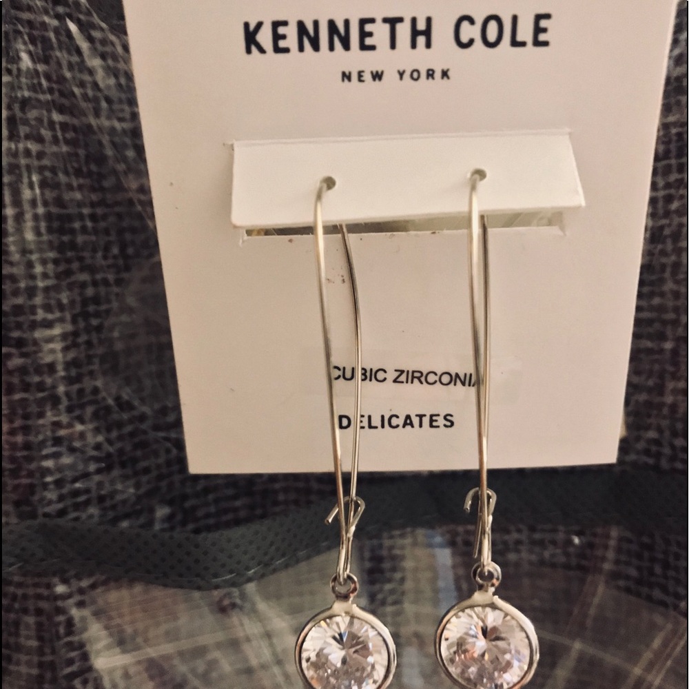 Kenneth Cole silver plated earrings - Picture 1 of 8